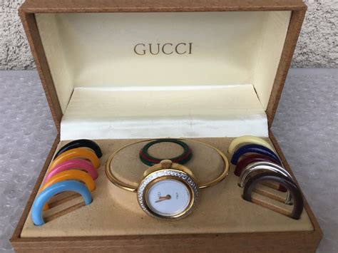 gucci bangle watch vintage|pre owned gucci watches.